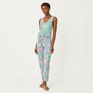 Lill Pulitzer Paulina Jumpsuit Size Small Unicorn of the Sea NWT